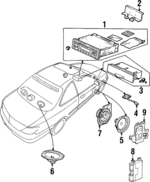 39117SP0A03 - : Front Dr Speaker Mount Bracket for Acura Image