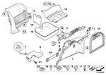 51477269712 - : Right Front Lugg.Compartment Trim Panel for BMW Image