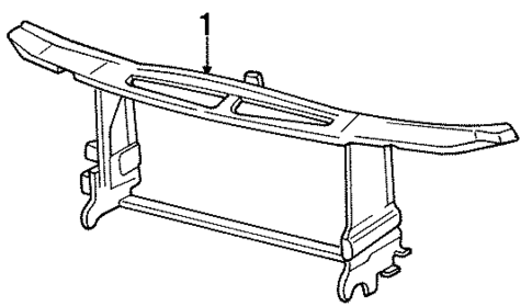 Radiator Support for 1985 Saab 900 #0