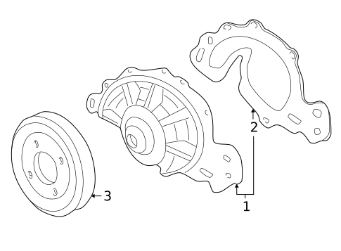 Water Pump & Related Components for 2009 Buick LaCrosse #0
