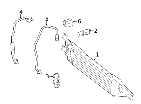 Trans Oil Cooler for 2011 Mercedes-Benz R 350 #0