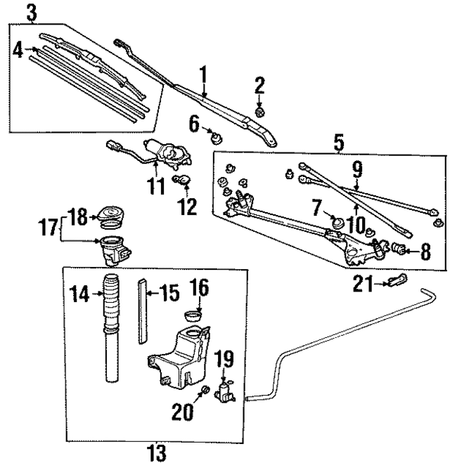 76620SM4A01 - Body: Wiper Blade for Acura Image