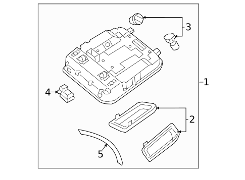 Overhead Console for 2020 Kia Sedona #0