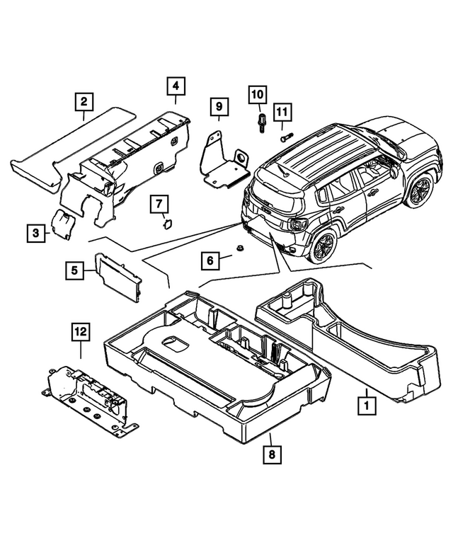 6YT59U2ZAA - Interior Trim: Storage Bin for Mopar Image