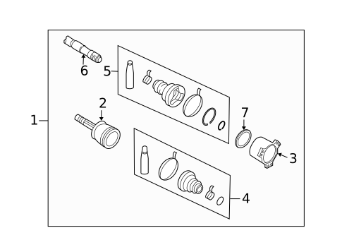 Drive Axles for 2003 INFINITI G35 #0