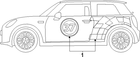 Stripe Tape for 2020 Mini Cooper #4