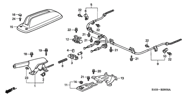 Parking Brake for 2001 Honda CR-V #0
