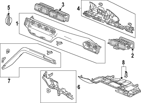 Instrument Panel Components for 2024 Acura Integra #0