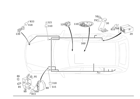 Anti-Theft Warning System, Tow-Away Protection, Passenger Comp. Protection for 2000 Mercedes-Benz E55 AMG #0