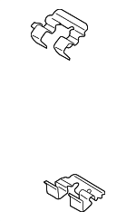 58244S0000 - Brakes: Brake Pads Retainer Spring for Hyundai: Veloster N Image