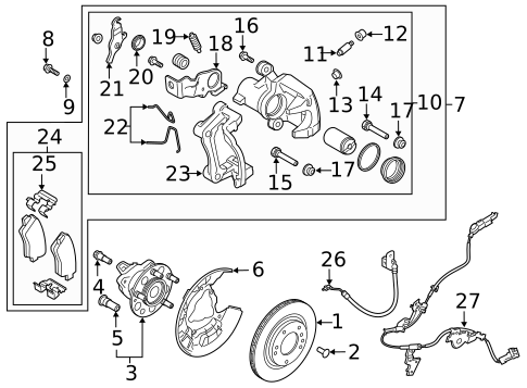 Brake Components for 2022 Hyundai Veloster N #1