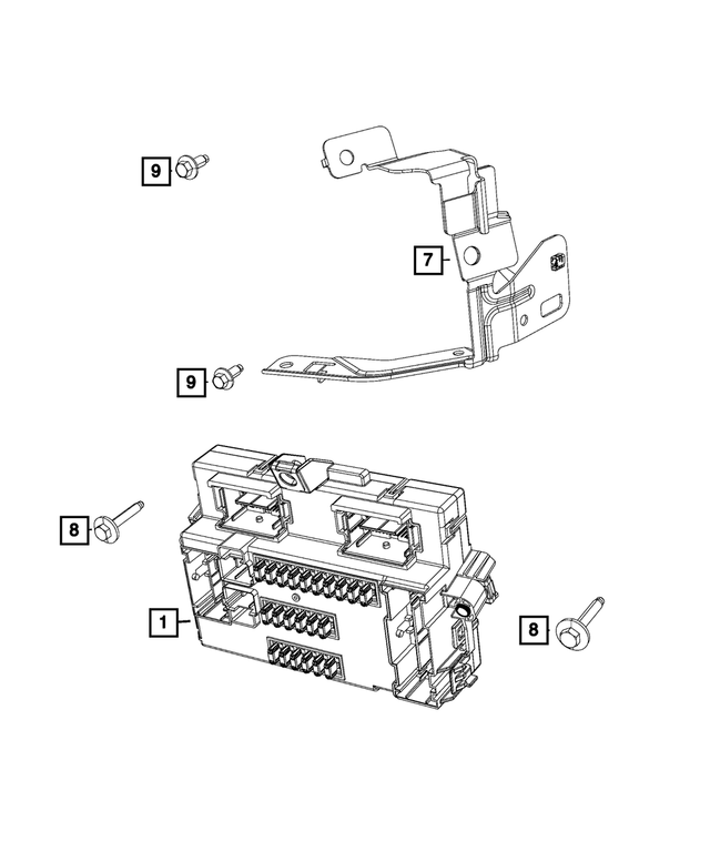 68488838AA - Electrical: Body Controller Module for Mopar Image
