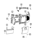 68473928AA - Interior Trim: Glove Box Door Dampener for Jeep: Gladiator, Wrangler Image