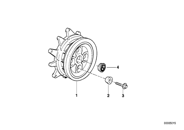 36312333418 - : Wheel Bolt for BMW-Motorrad Image