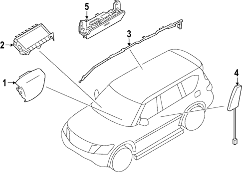 Air Bag Components for 2015 INFINITI QX80 #0