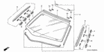 91521S5A003 - Body/Air Conditioning: CLIP A, FR. SIDE GARNISH for Honda Image
