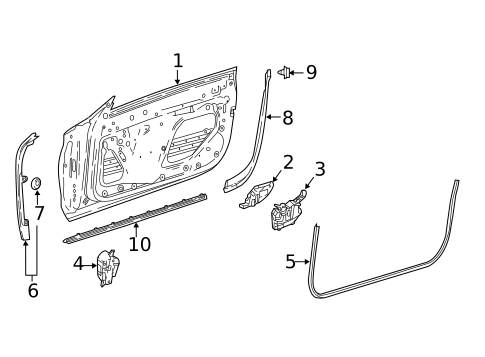 Door & Components for 2020 Mercedes-Benz E450 #0