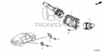 90132T5A003 - Electrical/Exhaust/Heater/Fuel: SCREW, GROUND (5X18) for Honda Image