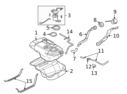 Fuel System Components for 2007 Mercury Mariner #0