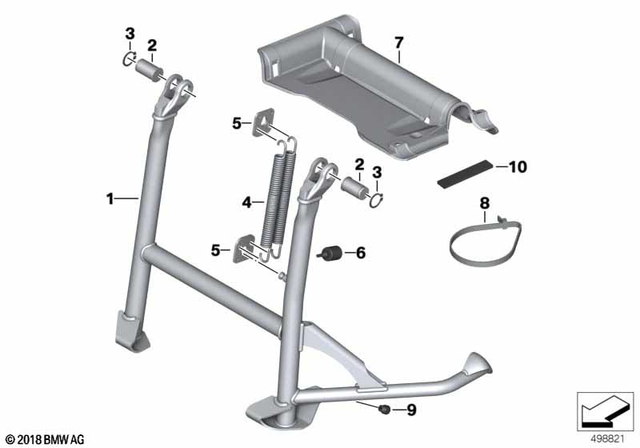46528526524 - Frame and Mounting Parts: Center Stand -  for BMW-Motorrad Image