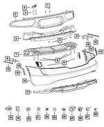 6023925 - Frames and Bumpers: Plastic Snap-in Nut for Mopar Image