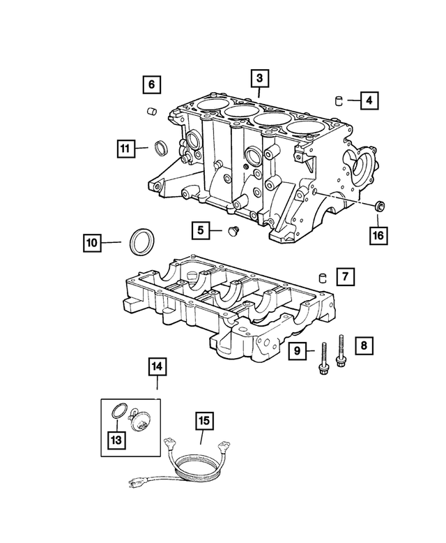 6503096 - Electrical: Engine Block Heater O Ring for Chrysler: Voyager | Dodge: Caravan | Jeep: Liberty, Wrangler Image