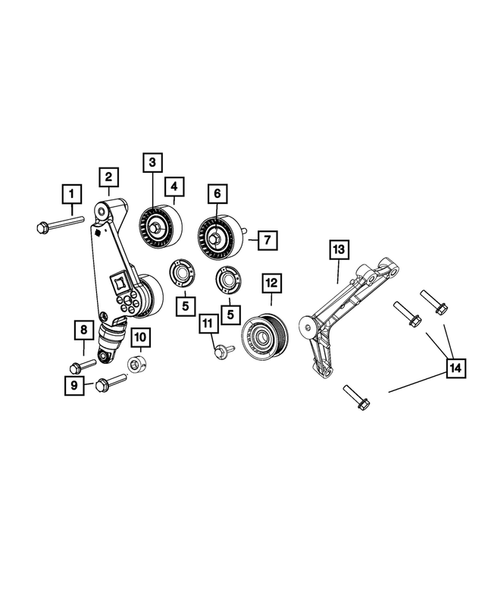 Pulleys and Related Parts for 2018 Jeep Wrangler #0