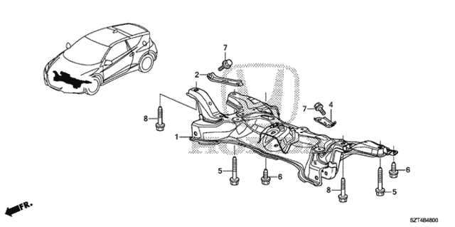 Front Sub Frame for 2012 Honda CR-Z #0