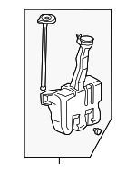 76840S4KA02 - Body: Reservoir Assembly for Honda: Accord Image