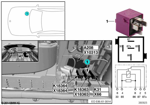 Relay for 2005 BMW Z4 M3.2 #3