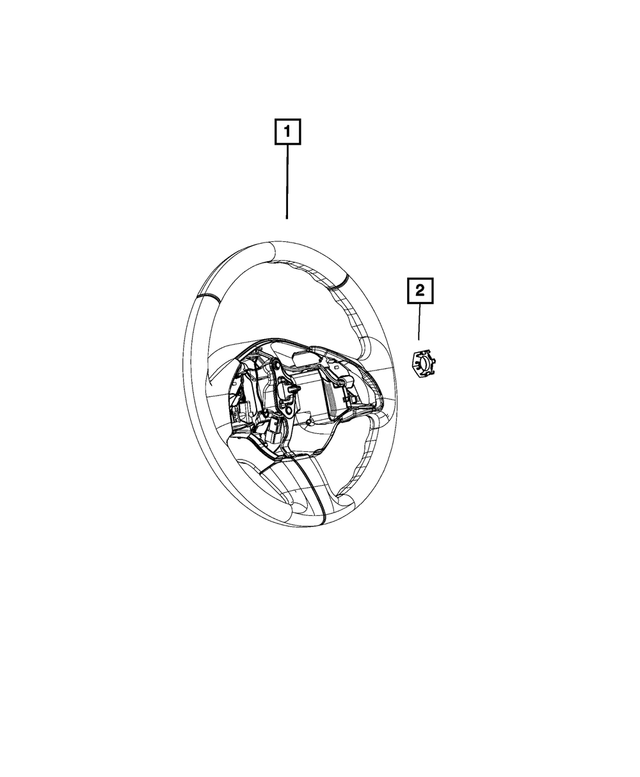 1RU70KJ2AF - Steering: Steering Wheel for Mopar Image