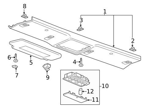 Interior Trim - Roof for 2018 Buick Cascada #0