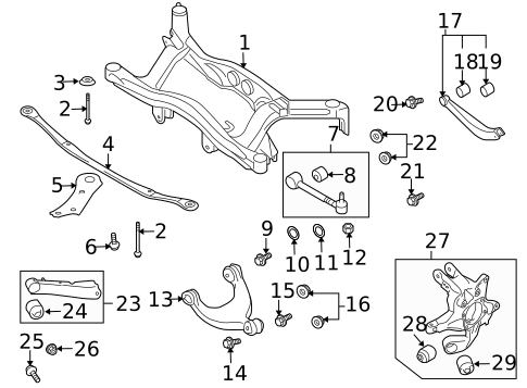 Rear Suspension for 2013 Subaru Tribeca #0
