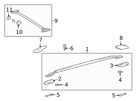 Luggage Carrier for 2014 Lexus LX570 #0