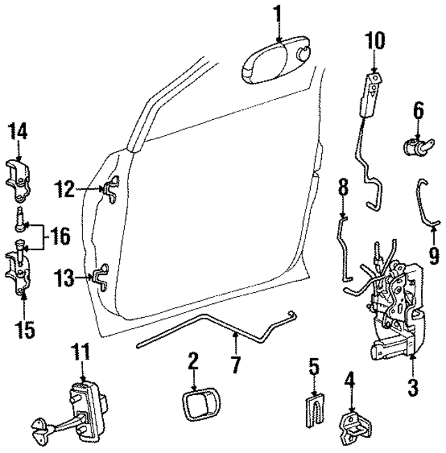 4675584 - Body: Door Latch Assembly for Mopar Image