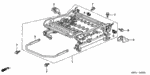 81195S5A000ZD - Interior/Bumper: COVER, RR. FOOT (OUTER) *YR239L* (IVORY) for Honda Image
