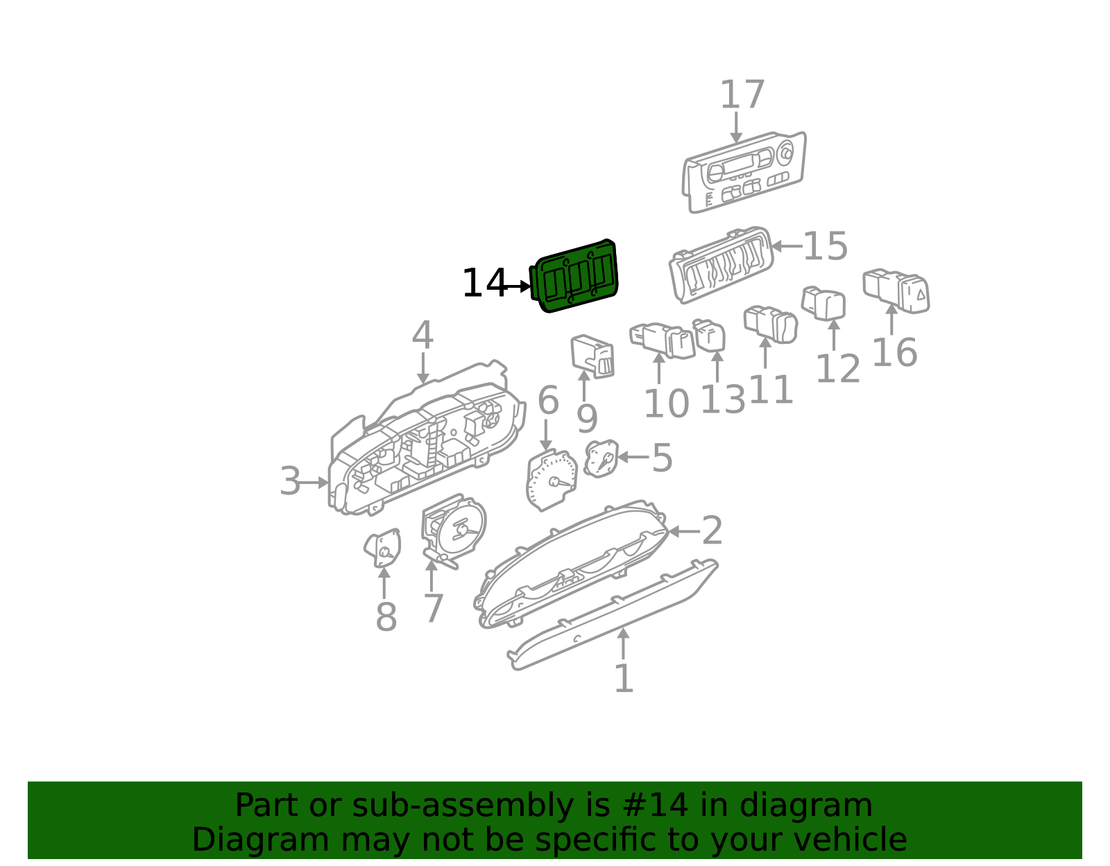 84841-38000-TI - Switch Panel - 1999-2001 Hyundai Sonata | World OEM ...