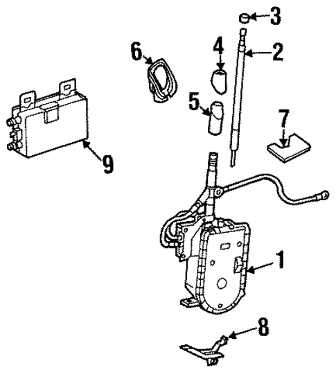 Antenna & Radio for 1999 Mercedes-Benz S600 #0