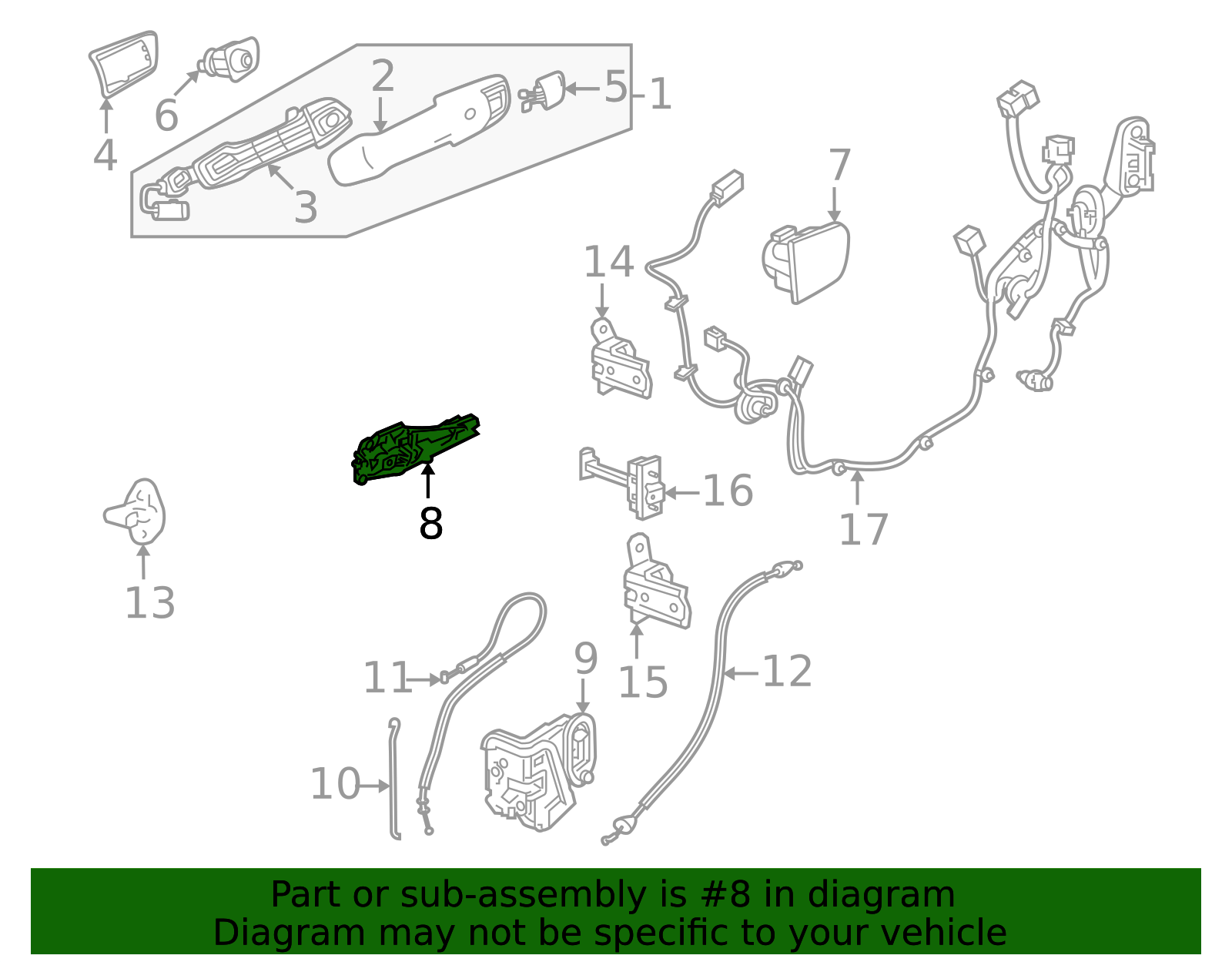 2024-2026 Honda Prologue Handle Base 13566474 | Honda Factory Parts