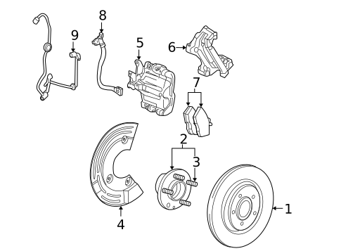 Anti-Lock Brakes for 2009 Ford Taurus #2