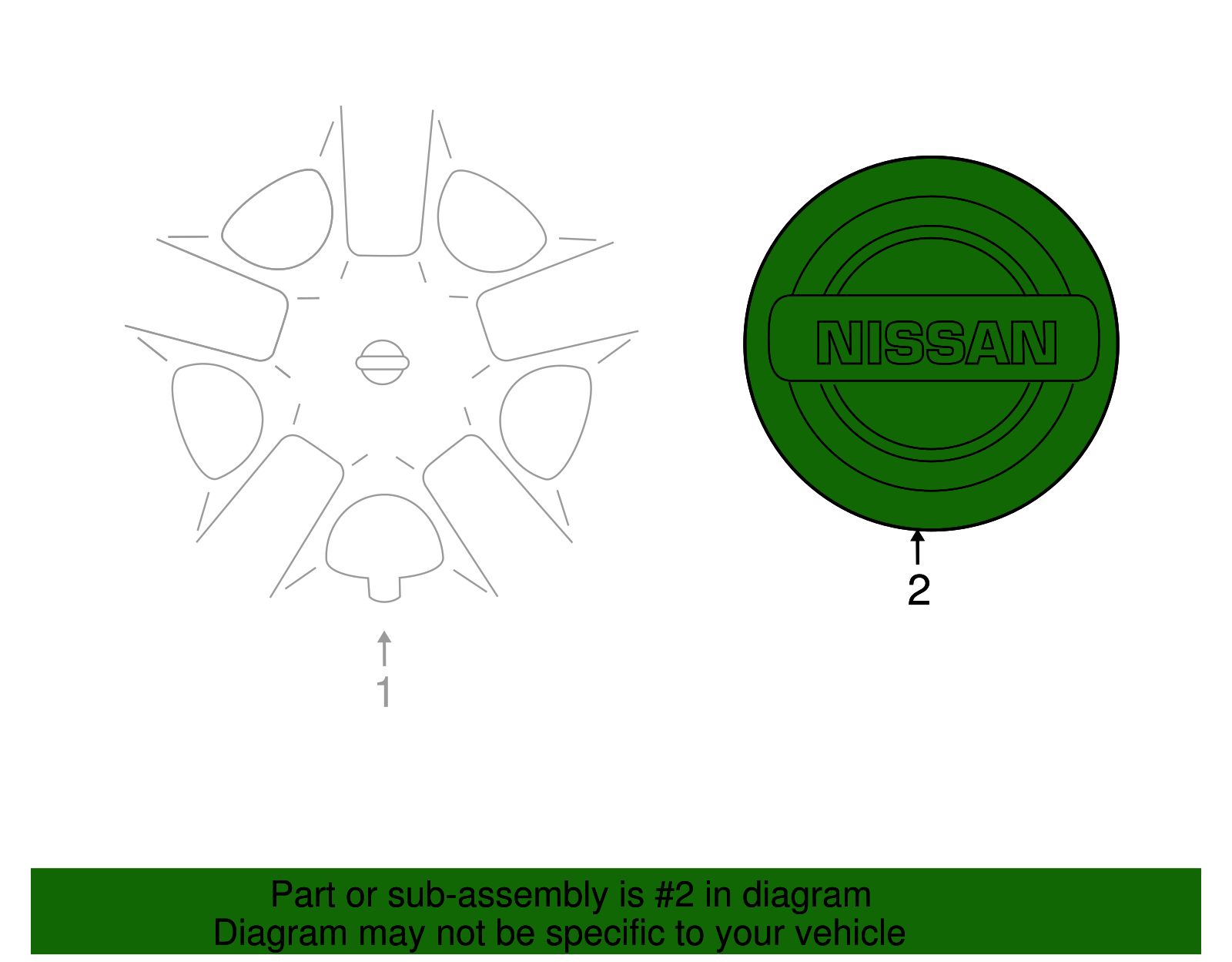 40342-EG110 - Center Cap | Anicra Nissan Parts