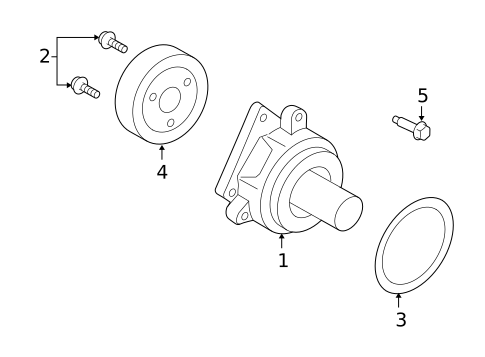 Water Pump for 2008 Mercury Mariner #0