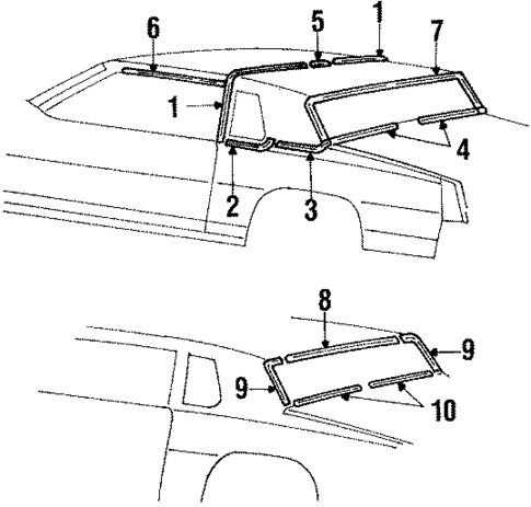 Moldings for 1988 Oldsmobile Cutlass Calais #0