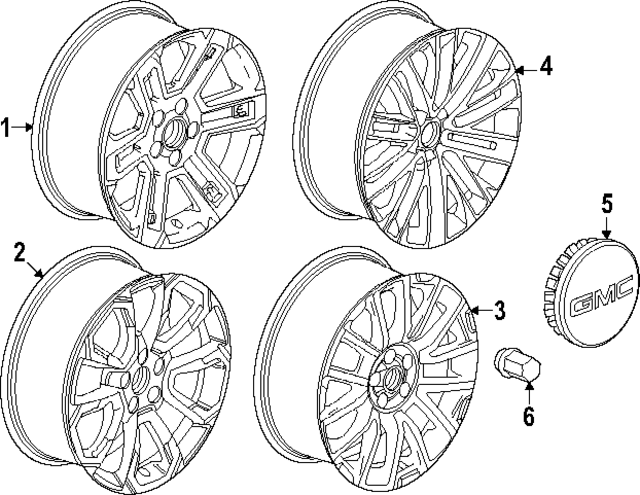 26343121 - : Wheel, Alloy for GMC: Terrain Image