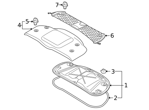 Interior Trim - Rear Body for 2006 Porsche Boxster #0
