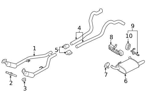 Exhaust Components for 2014 Ford Mustang #0