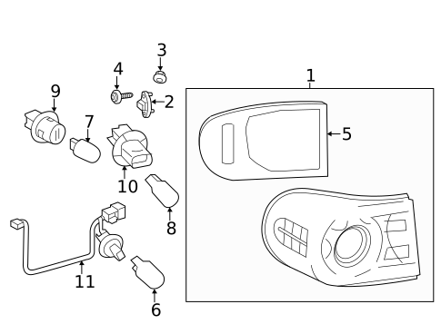 Tail Lamps for 2013 Toyota FJ Cruiser #0