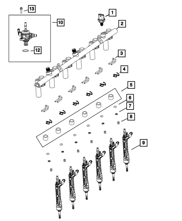 68507377AA - : Fuel Rail for Mopar Image
