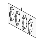 410602Z025 - : Brake Pads for Nissan Image