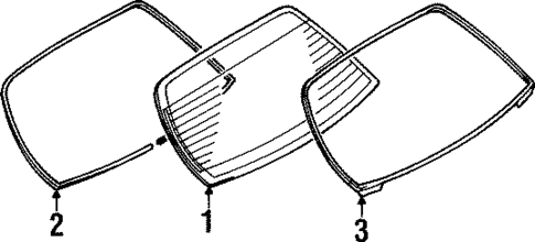 Glass & Hardware - Back for 2001 INFINITI Q45 #0